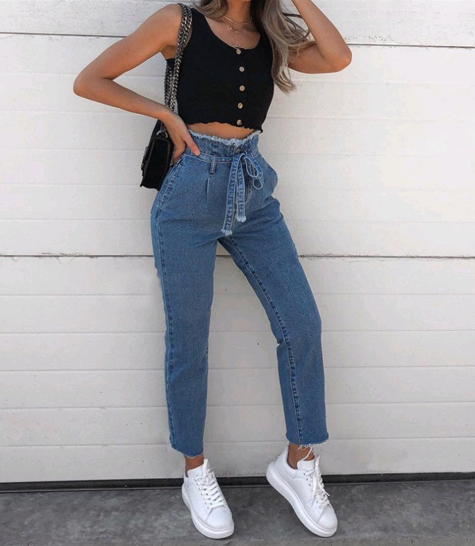 Jean Skinny Taille Haute – Style Sexy & Élégant 👖✨