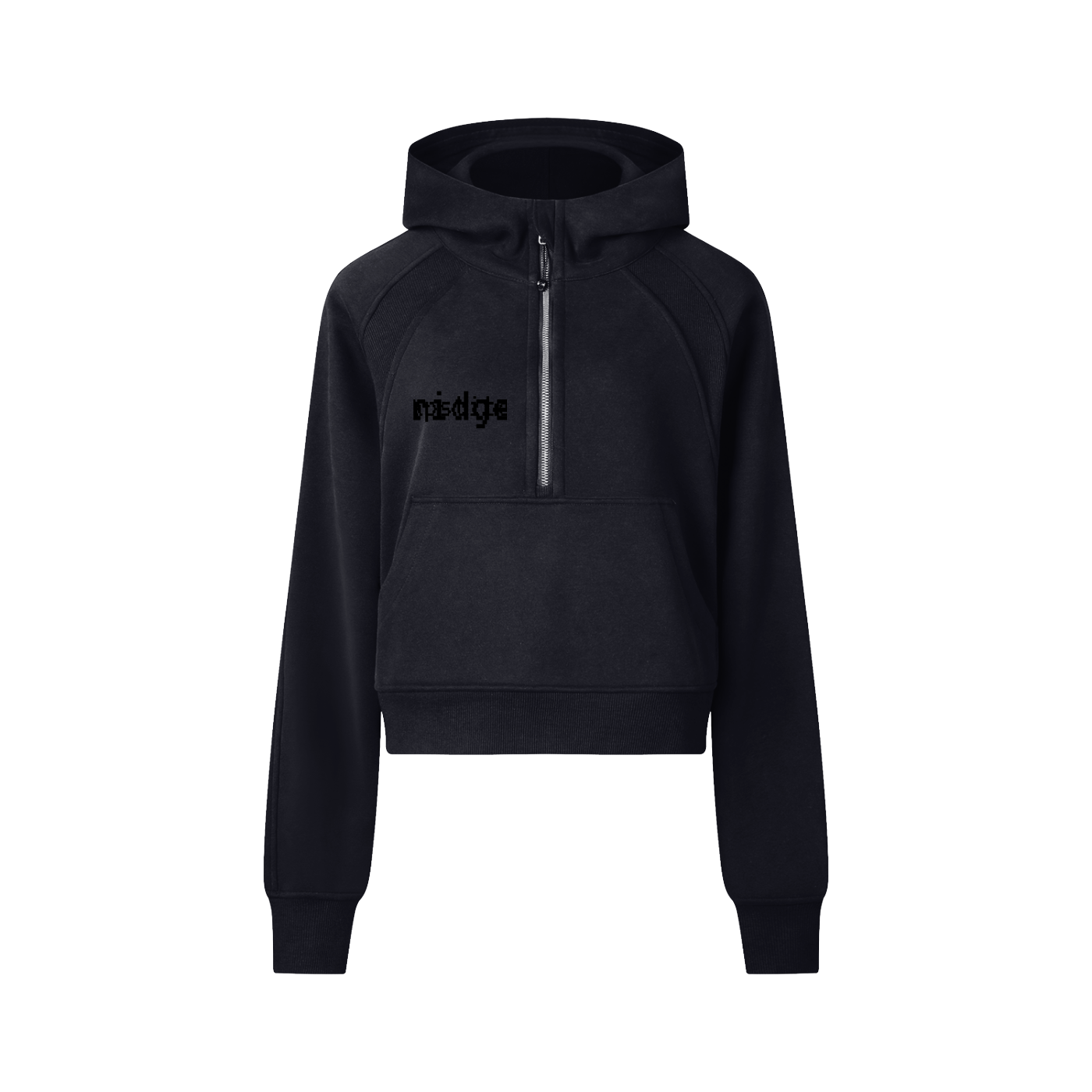 Cropped Half-Zip Hoodie