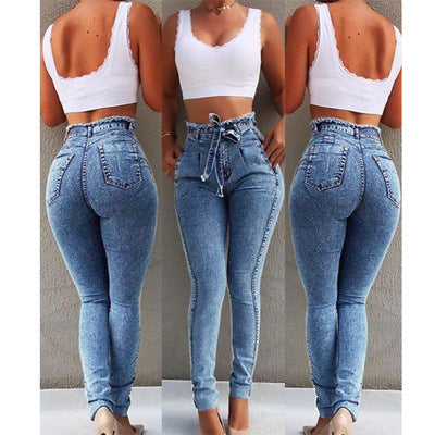 High Waisted Frayed Jeans – Casual &amp; Trendy Style 👖✨