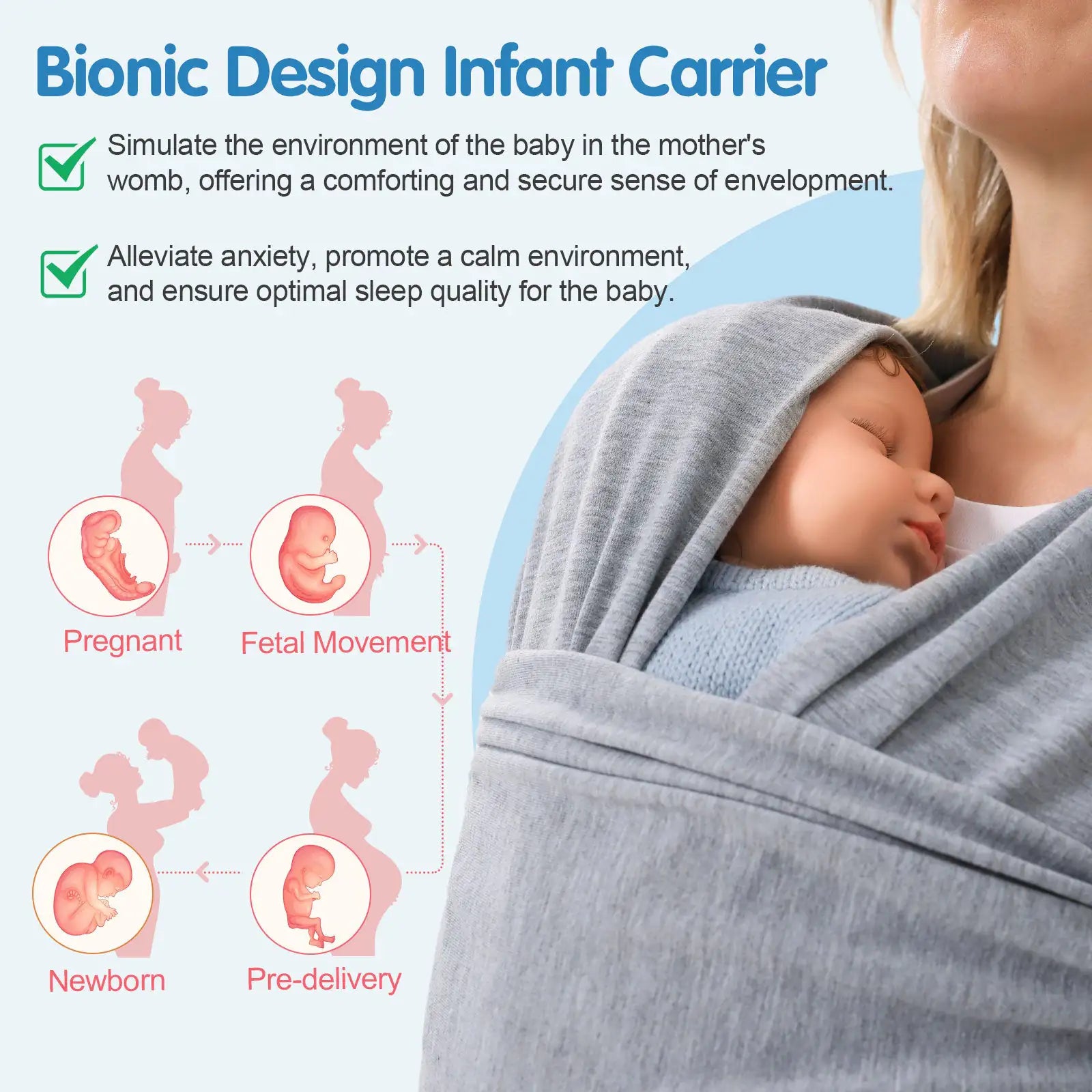 Dual-Mode Baby Wrap & Carrier Bag