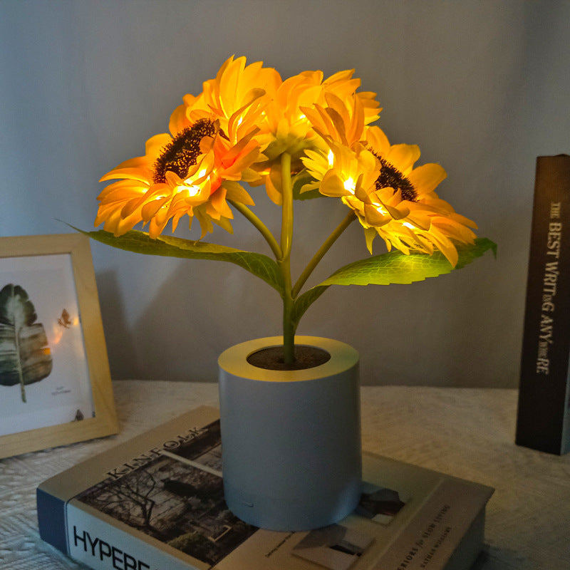 Lampe LED Tournesol 🌻 - Lumière Douce & Déco Élégante