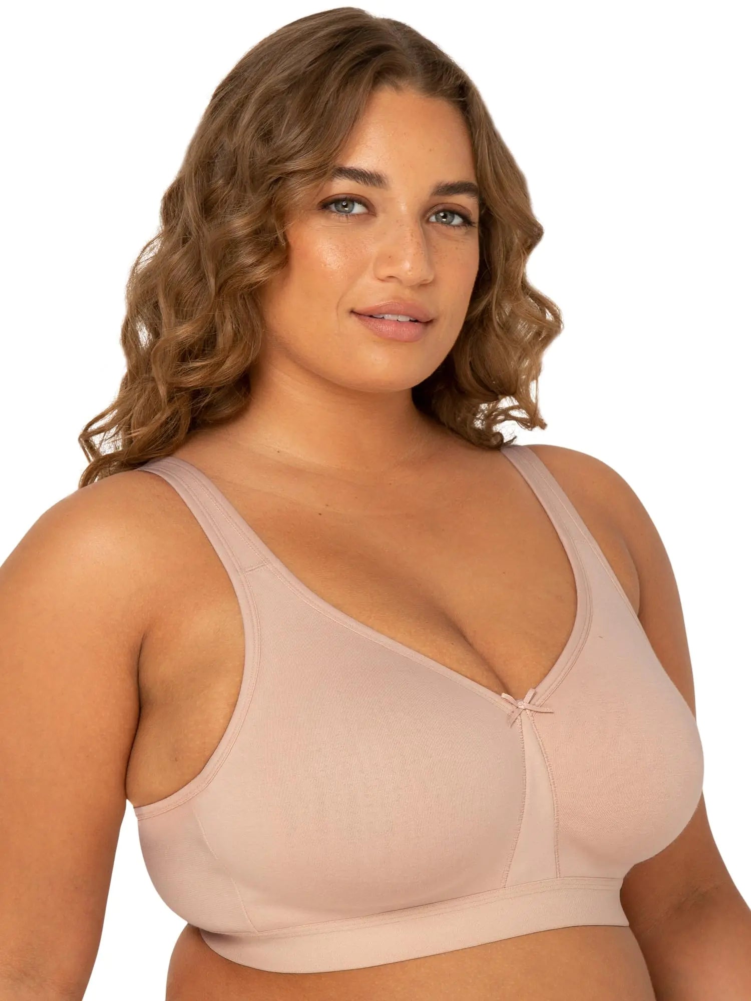 Fruit of the Loom - Plus Size Non-Wired Cotton Bra 🌸