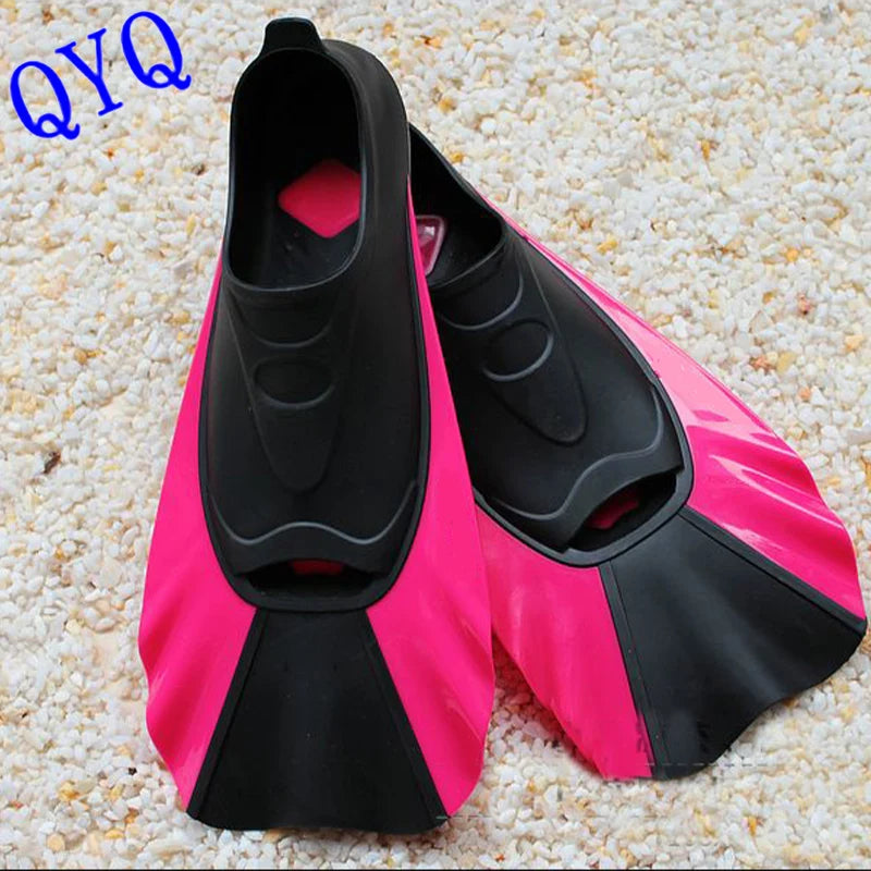 QYQ Silicone flippers for men, women and children frog shoes swimming snorkeling equipment