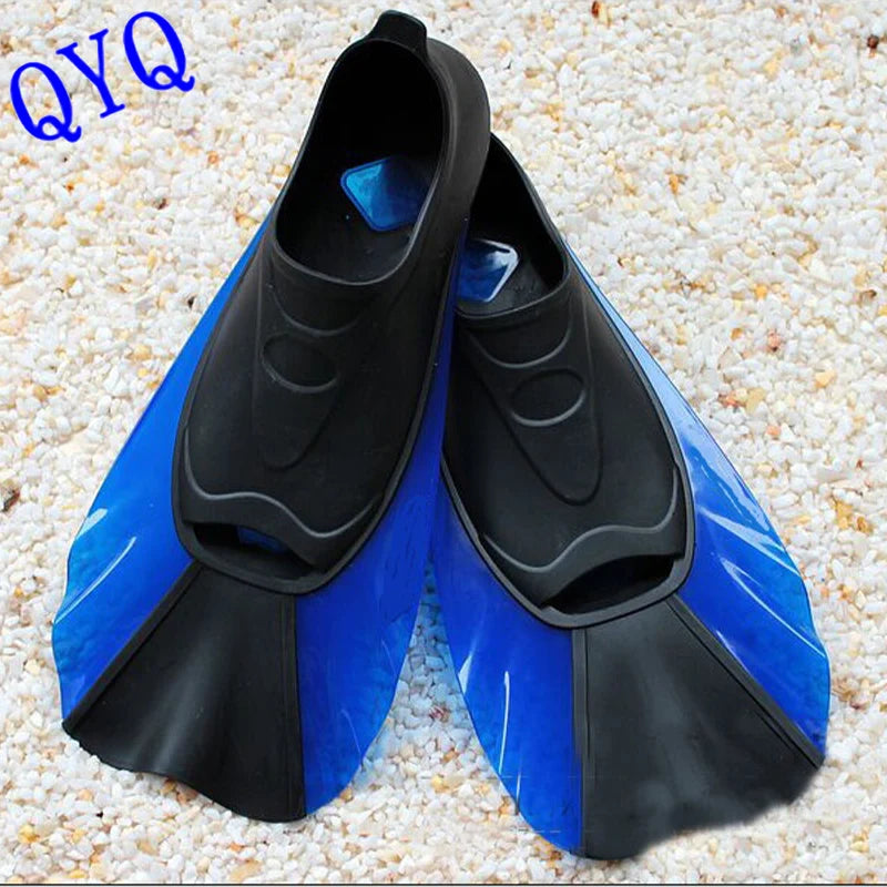 QYQ Silicone flippers for men, women and children frog shoes swimming snorkeling equipment