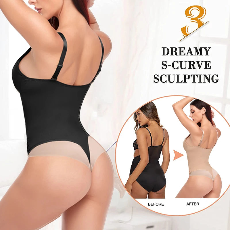 🔥 UltraSculpt™ – Bodysuit Gainant Taille Fine & Fessier Galbé 🔥