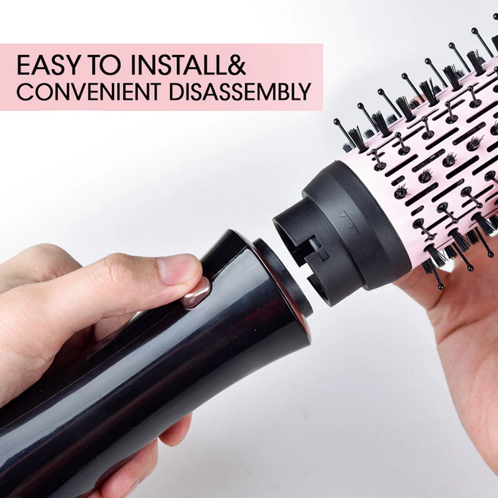 Hair Dryer Brush 1000W 7 in 1 Multifunctional Hot Air Brush Hair Straightener Curling Styling Tools for Women Girls Gift EU Plug