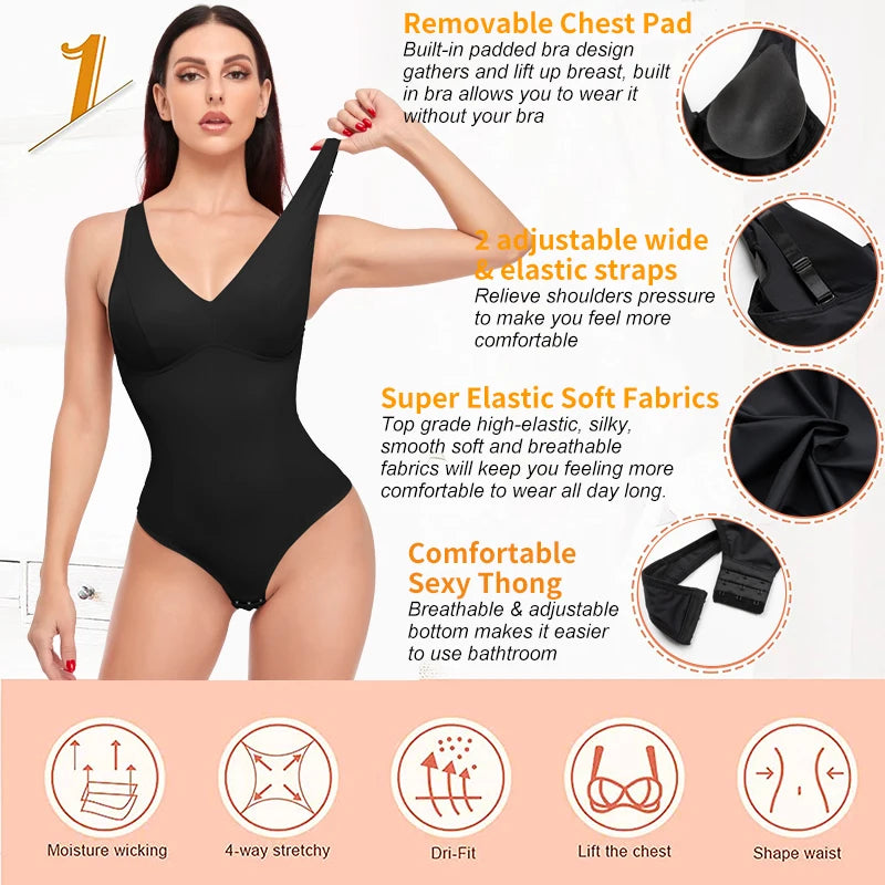 🔥 UltraSculpt™ – Bodysuit Gainant Taille Fine & Fessier Galbé 🔥