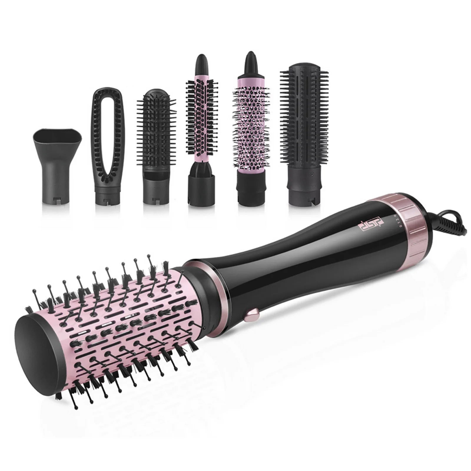 Hair Dryer Brush 1000W 7 in 1 Multifunctional Hot Air Brush Hair Straightener Curling Styling Tools for Women Girls Gift EU Plug