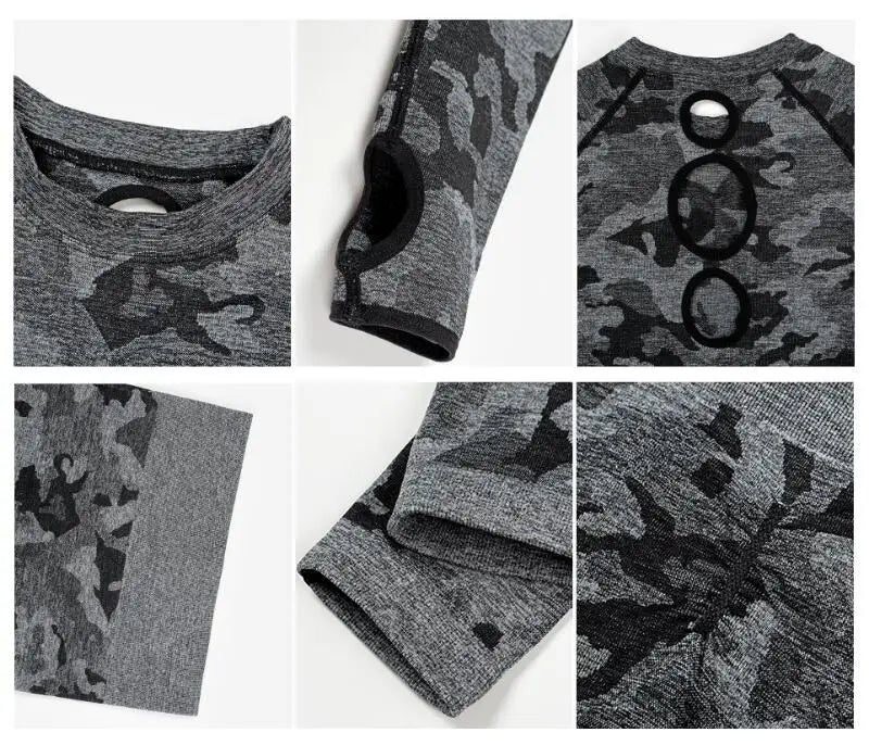 Camouflage Seamless Yoga Set 2/3 Piece – Style and Performance Redefined