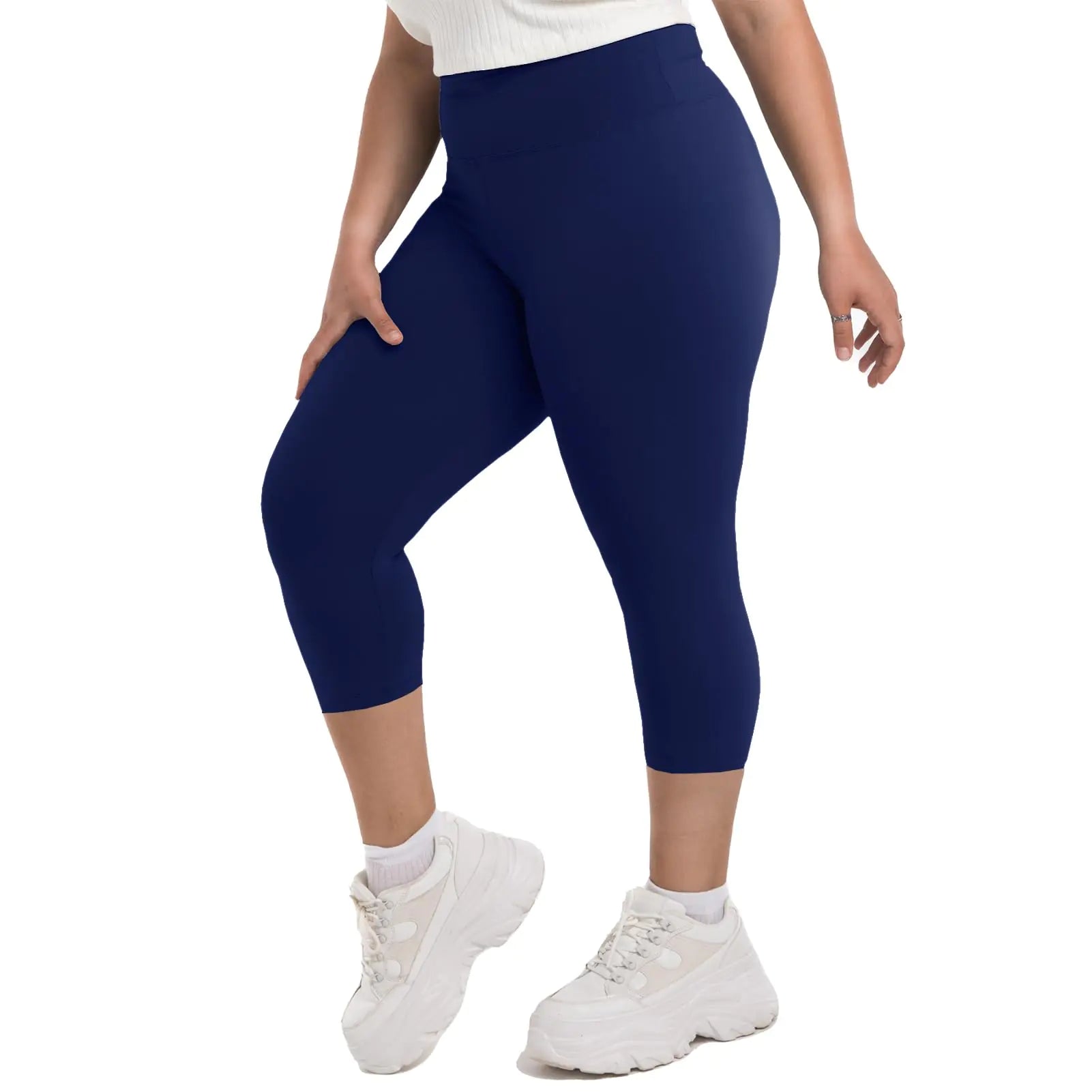 Legging Taille Haute Grande Taille – Confort Luxueux et Style Impeccable