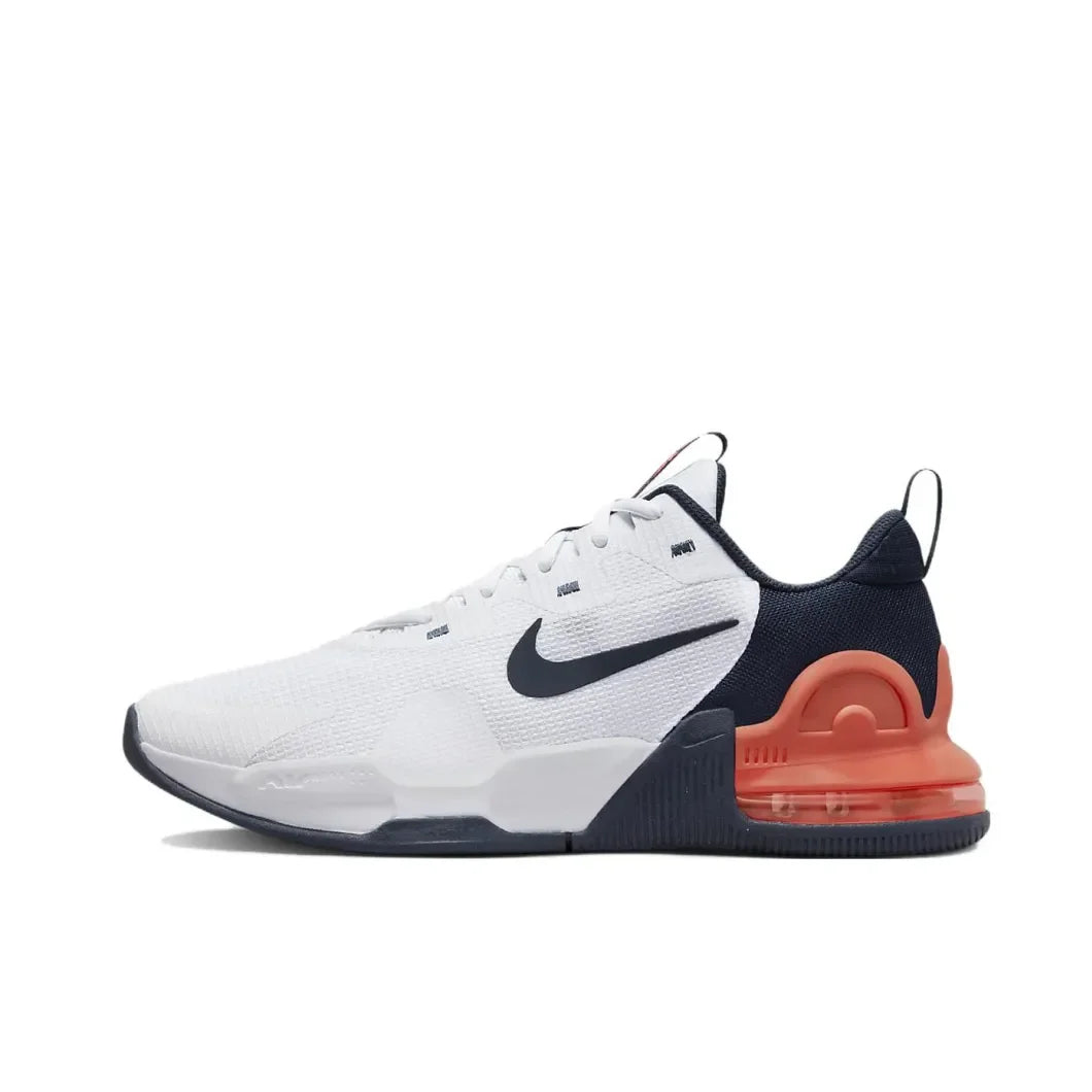 Nike Air Max Alpha Trainer 5 Classic Men's Low Top Casual Running Shock Absorbing and Slip Resistant White and Black Colorway