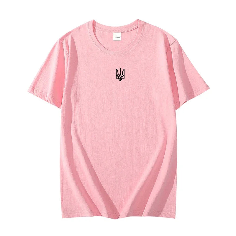 Ukraine Trident T Shirt Women Men Ukraine Coat of Arms T-shirt Ukrainian Patriotic Graphic T Shirs Woman Oversize Streetwear