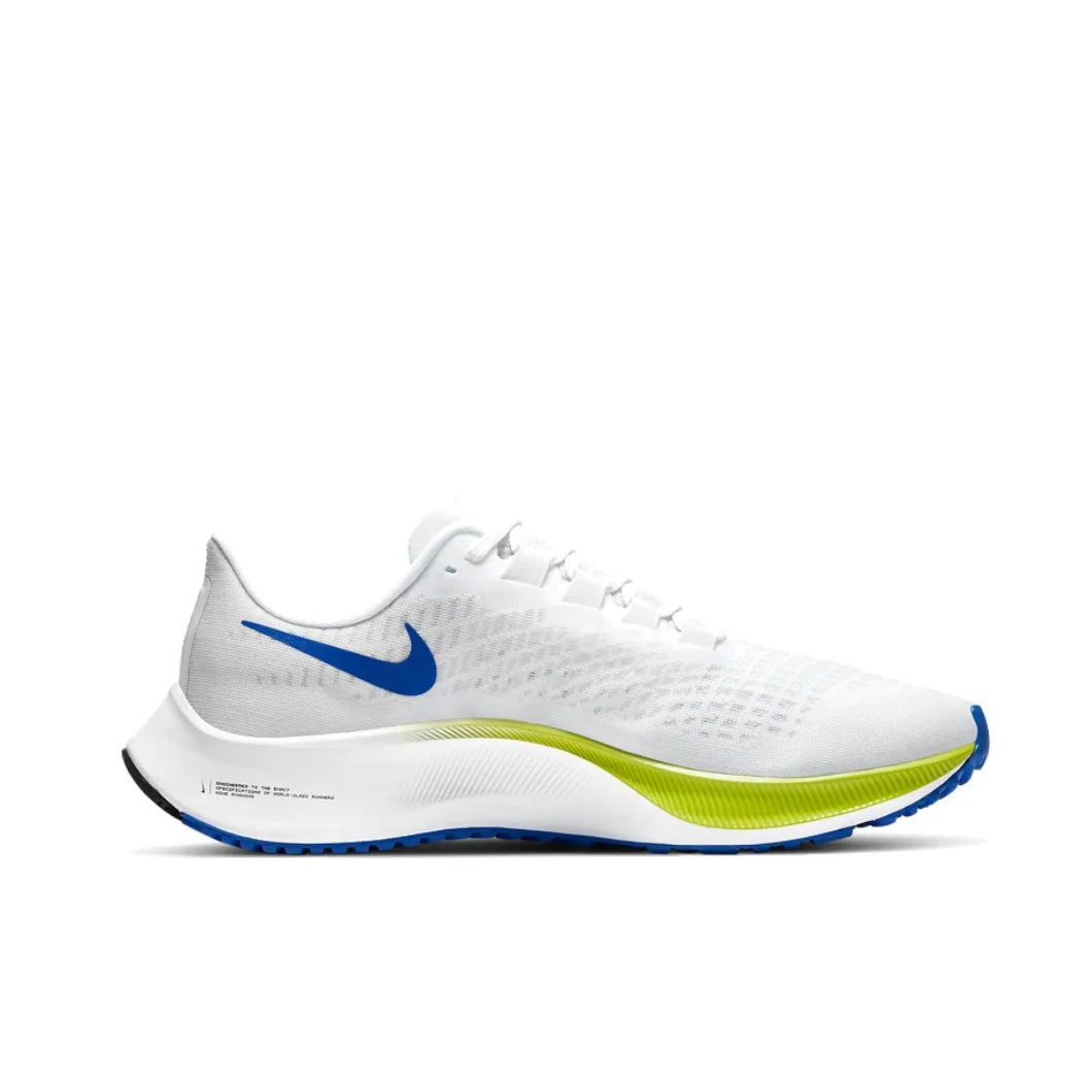 Nike Air Zoom Pegasus 37 Low Men's and Women's Sneakers autumn Lightweight cushioning running shoes Comfortable White&Green