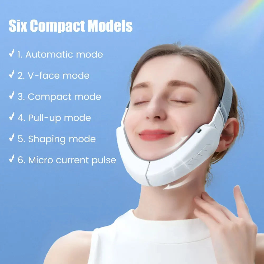 EMS Face Lifting Machine Double Chin Remover Face Slimmer V Line Jaw Face Lift Skin Tightening Device Facial Vibration Massagers