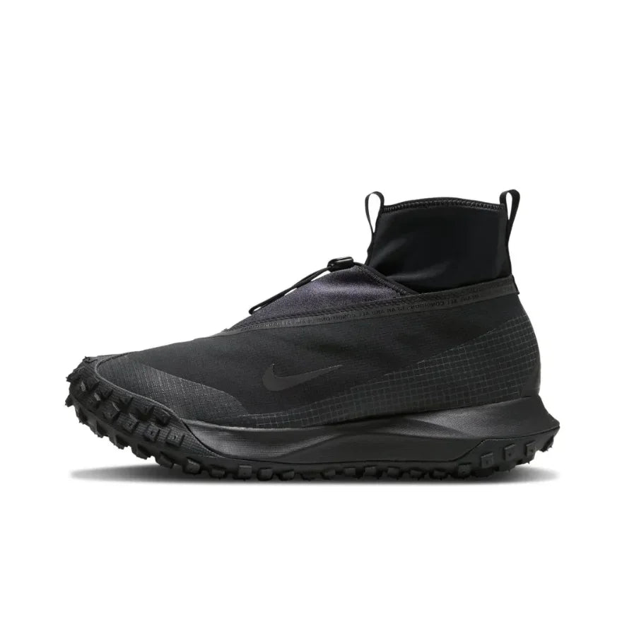 Nike Black ACG Mountain Fly GORE-TEX Mid Top Outdoor Functional Shoes Anti slip and Wear resistant Men's and Women's Sneakers