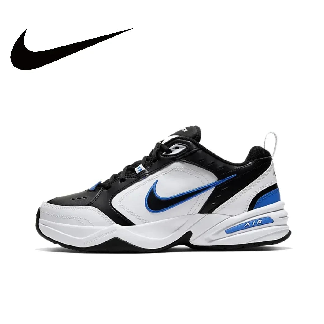 Nike Original Air Monarch 4 Low Men's and Women's Classic Retro Casual Thick Shoes Cushioned Comfort Sneakers Gray and Green