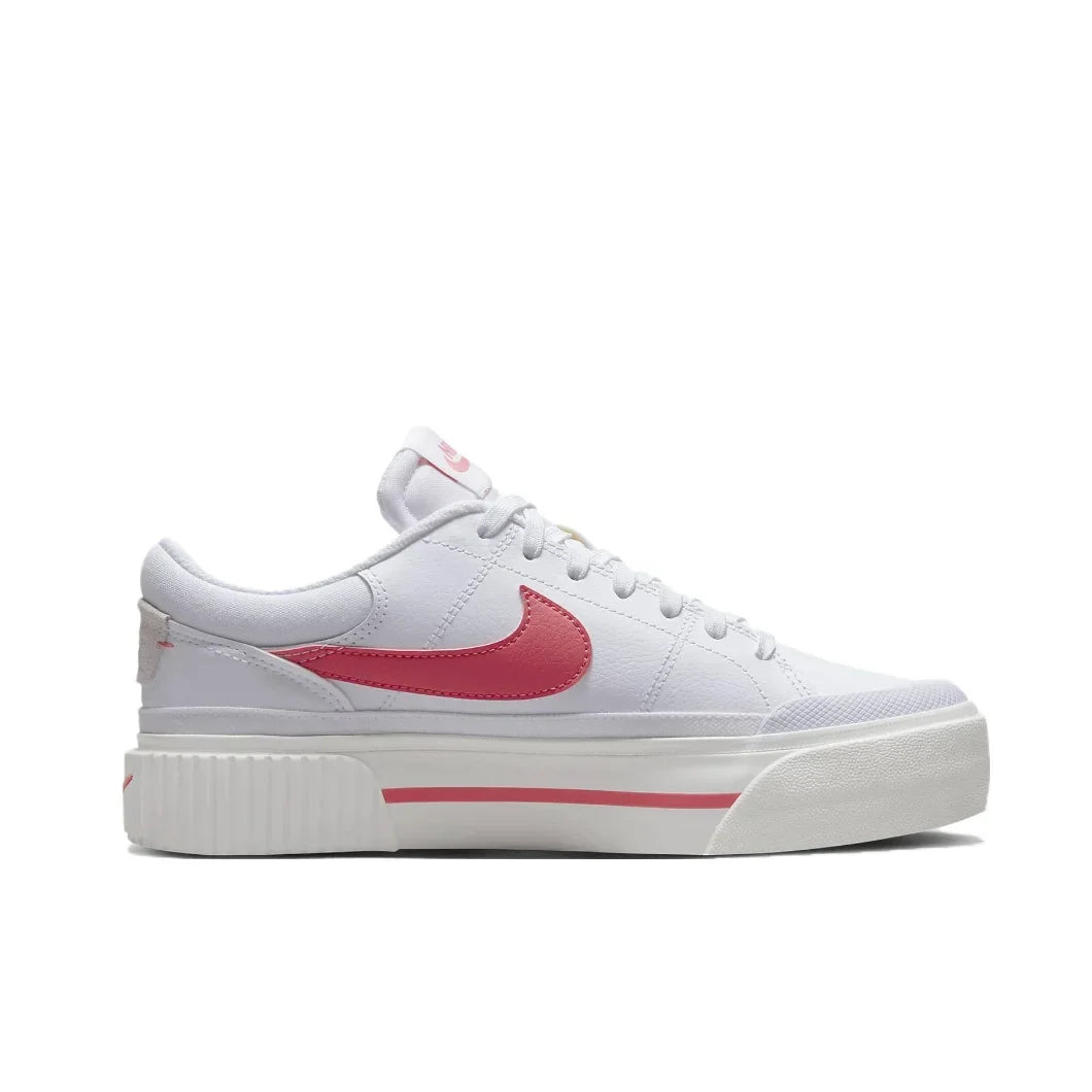 Nike Rose Blanc Couleur Assortie  Court Legacy - Chaussures Basses Mode Femme Chaussures Décontractées Antidérapantes