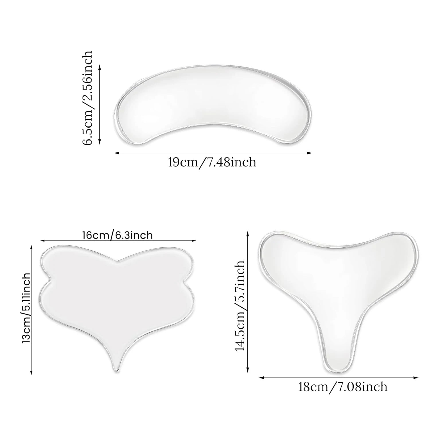 Reusable T Anti Wrinkle Chest Pad Silicone Transparent Removal Patch Face Skin Care Anti Aging Breast Lifting Chest Patch Flesh