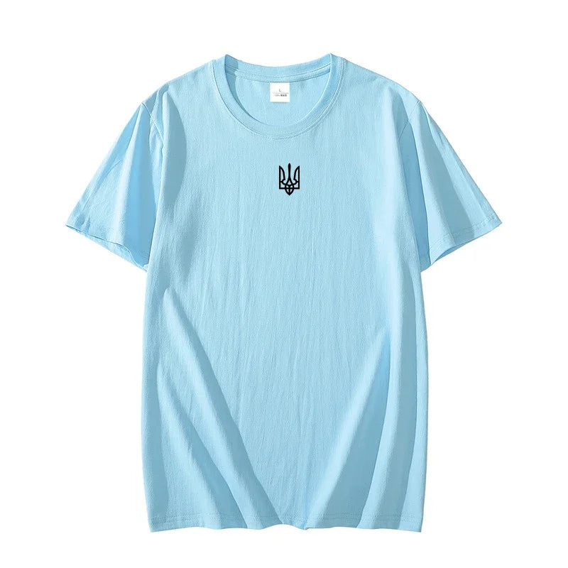 Ukraine Trident T Shirt Women Men Ukraine Coat of Arms T-shirt Ukrainian Patriotic Graphic T Shirs Woman Oversize Streetwear