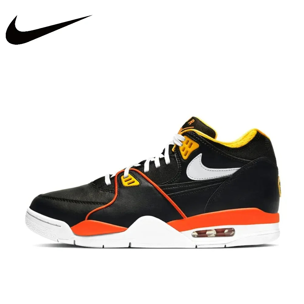 NIKE Flight Legacy Men's Shoes Simple AJ4 Air Cushion Wear-resistant Casual Basketball Sneakers