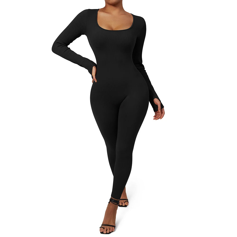 Combinaison Femme à Manches Longues – Bodycon & Streetwear