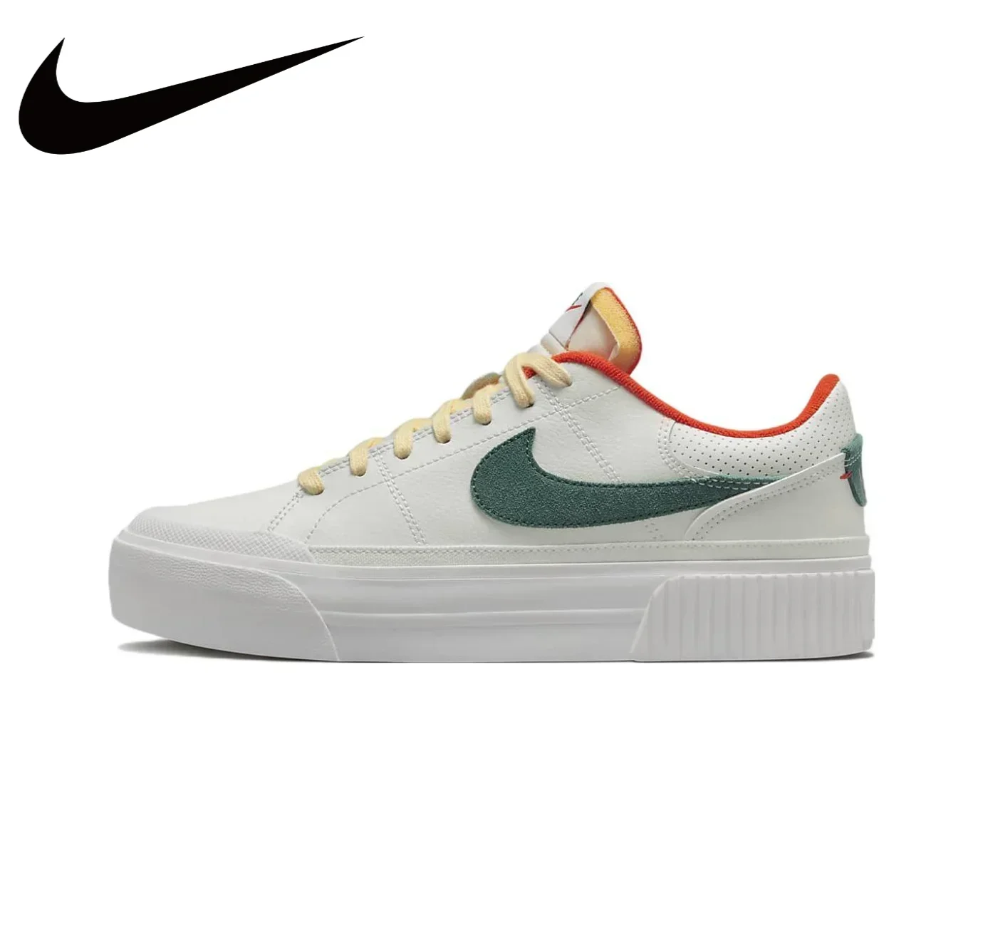 Nike Original COURT LEGACY Low Top Simple Comfortable Women's Board Shoes Classic Retro Casual Shoes White Black Brown Colorway