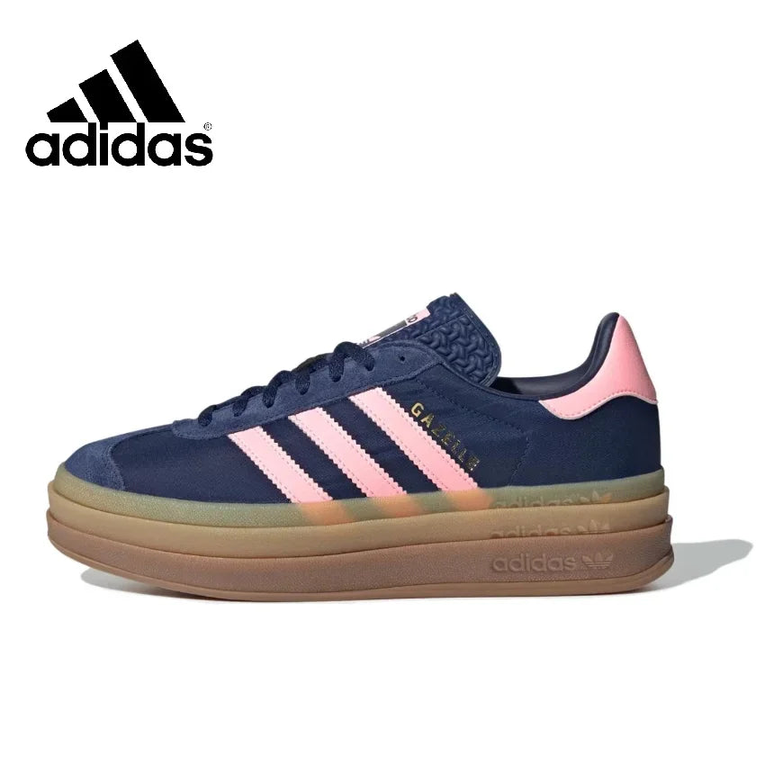 Adidas New Arrival Gazelle Bold thick bottom Men's and Women's shoes Shamrock Casual Shoes Fashionable and Breathable Shoes