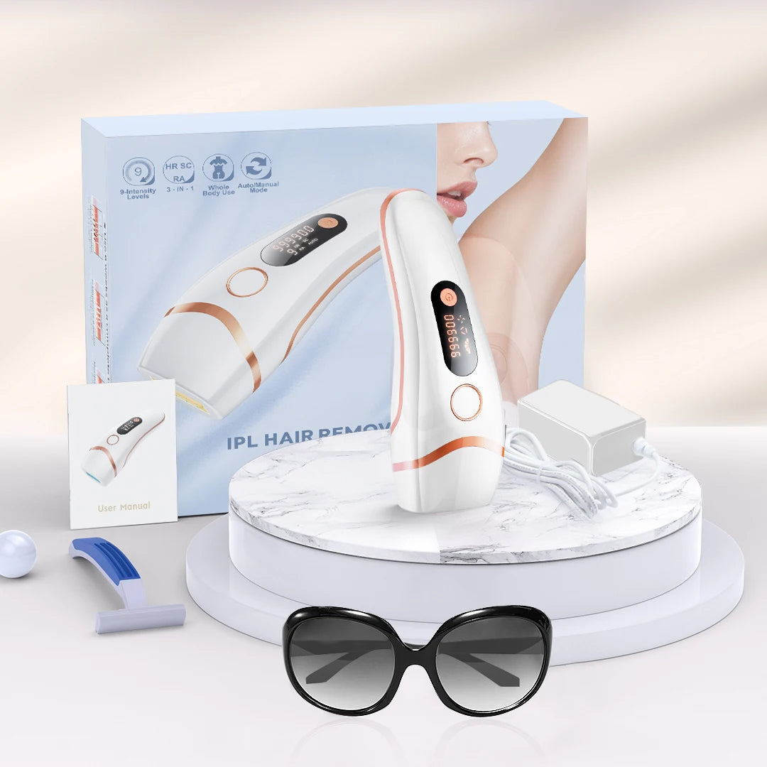 Professional IPL Hair Removal Laser 999900 Flashes Painless Pulsed Light Epilator HR/RA/SC 3 in 1 Whole Body Treatment Home Use