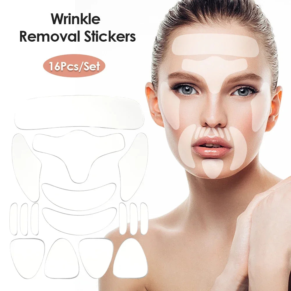 Anti-Aging Wrinkle Prevention Forehead Neck Under Eye And Smile Line Reusable Silicone Face Patches For Wrinkles Skin Care Tool