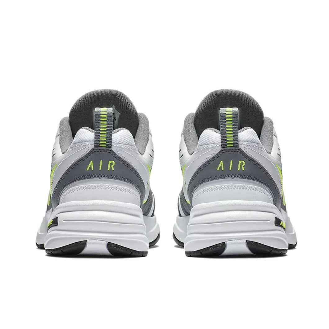 Nike Original Air Monarch 4 Low Men's and Women's Classic Retro Casual Thick Shoes Cushioned Comfort Sneakers Gray and Green