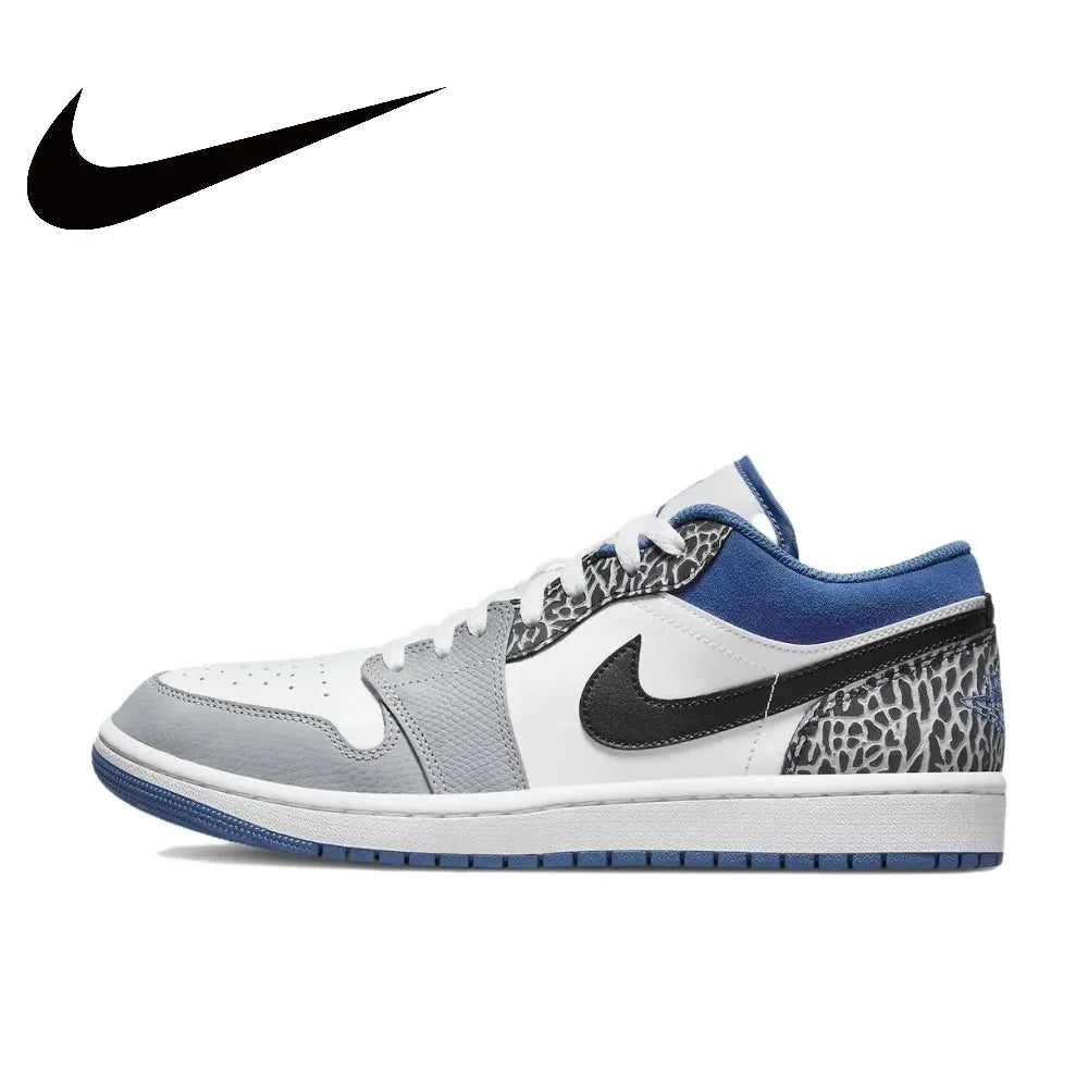 Nike Air Jordan 1 Low – Sneakers Homme Blanc & Noir 🏀👟