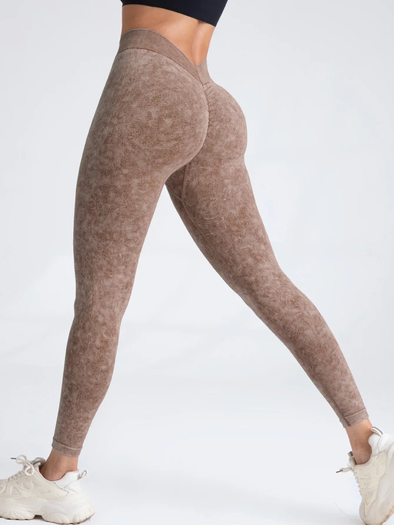 Legging de Yoga Femme V-Back – Push-Up & Sans Couture 🏋️‍♀️🔥