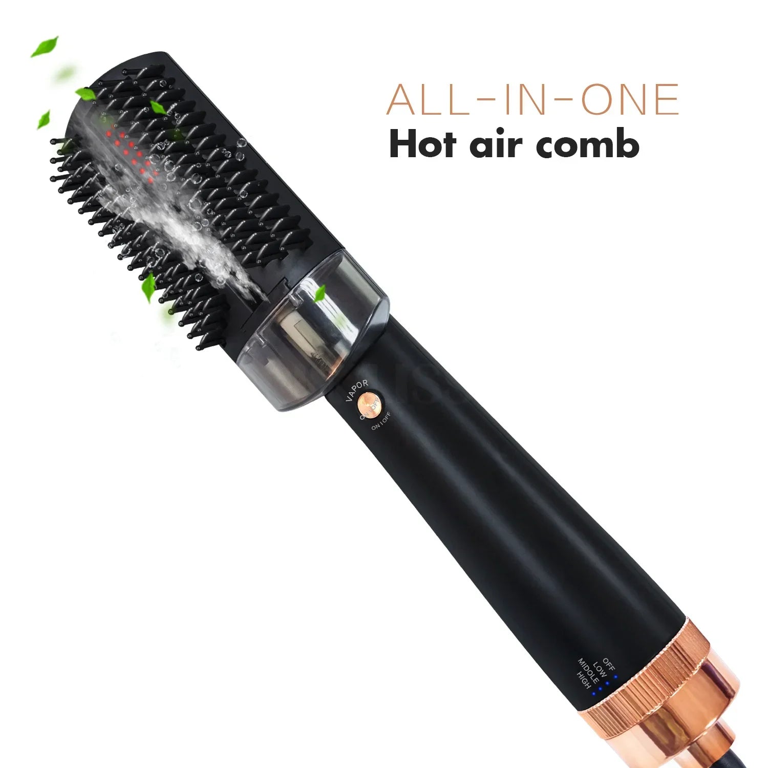 Professional One Step Infrared Spray Steam Hair Straightener Hot Air Brush Comb Blow Dryer