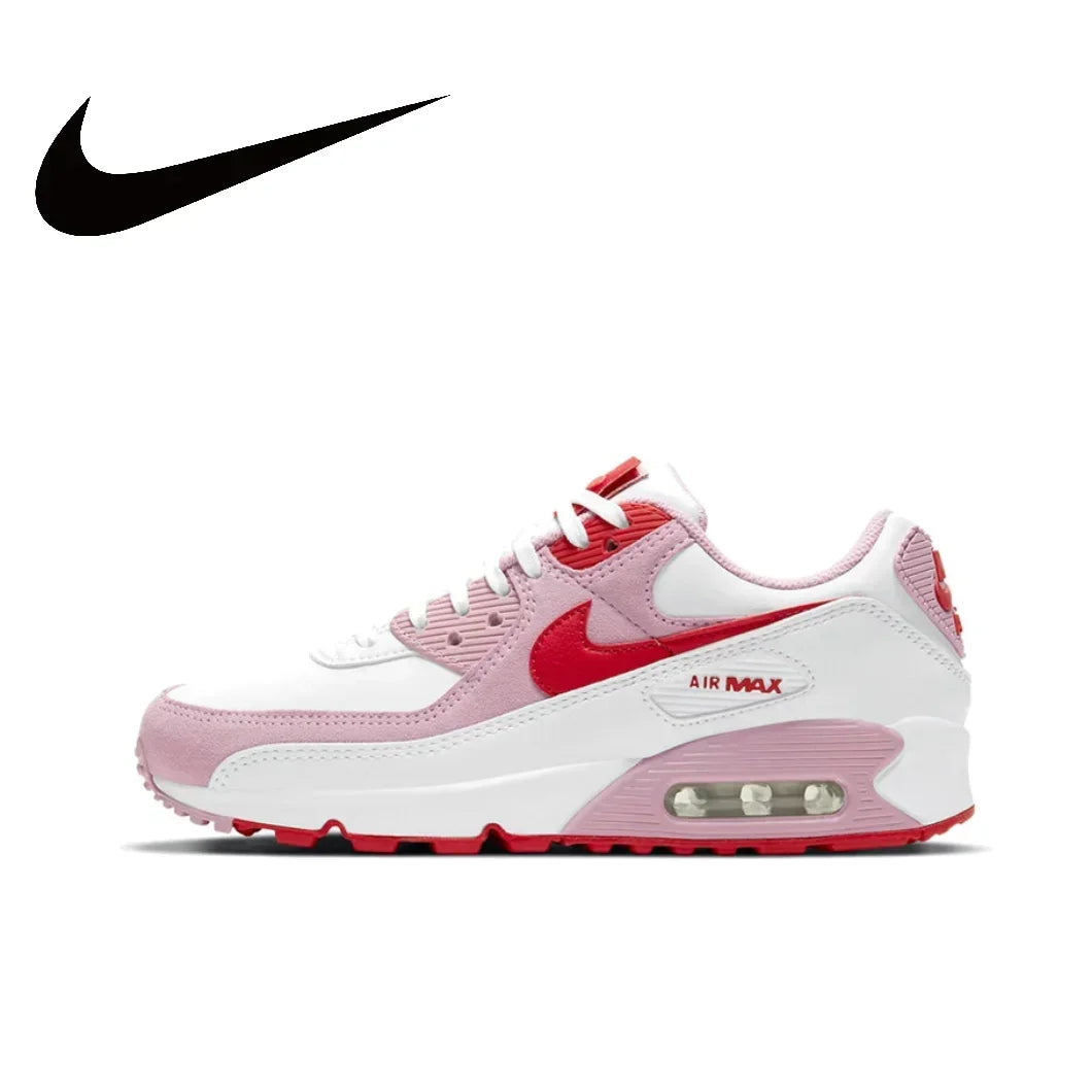 Nike New AIR MAX90 Low Men's and Women's Sneakers Breathable and comfortable casual shoes Lightweight cushioning Brown and White