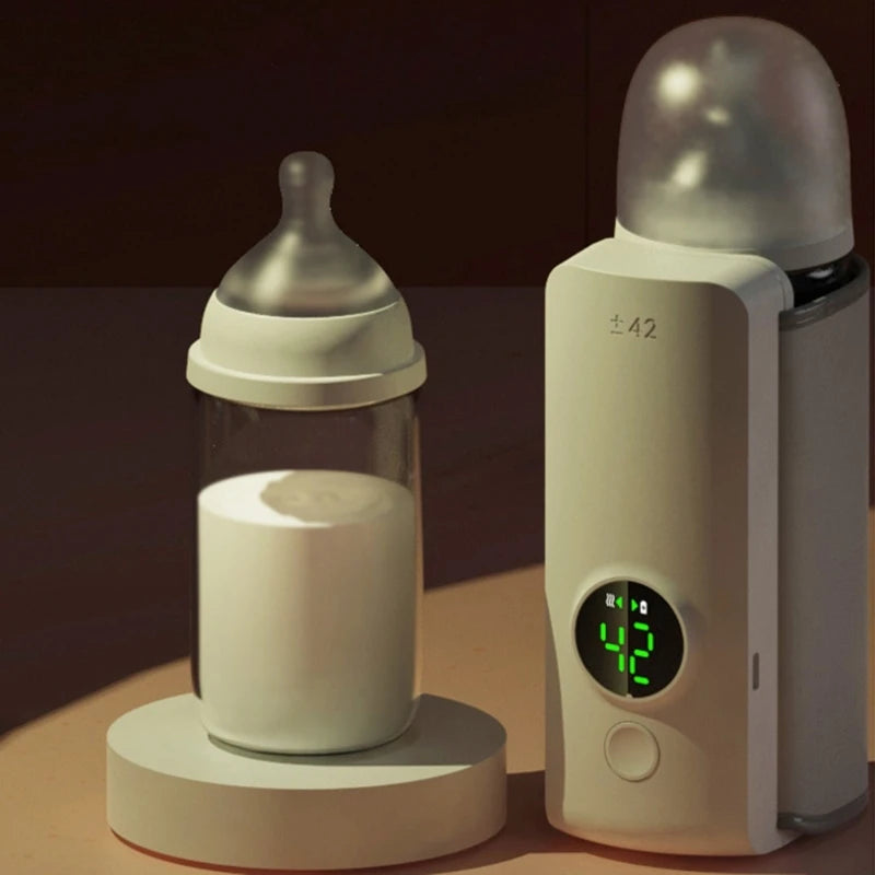 Portable Wireless Bottle Warmer - Convenient Accessory for Parents on the Go