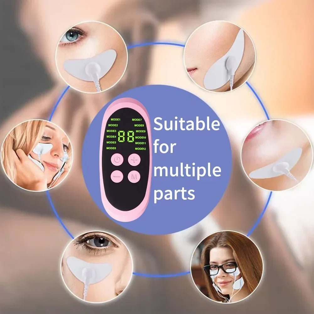 EMS Facial Massager Microcurrent Muscle Stimulator Facial Lifting Skin Tightening Anti-Wrinkle Muscle Stimulator Beauty Devic