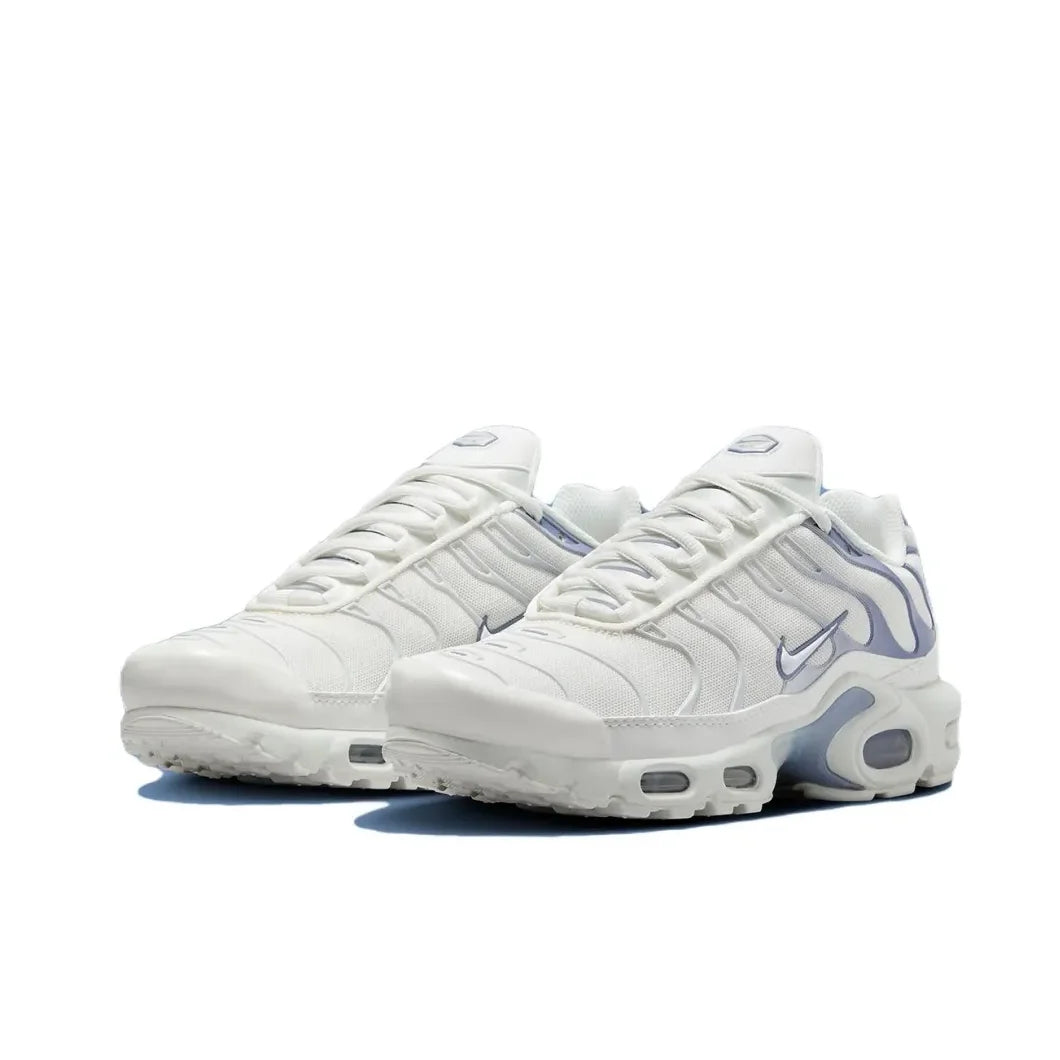 Nike Air Max Plus TN Women's Fashion Casual Running Shoes Comfortable Shock Absorption Sneakers White Purple Colorway