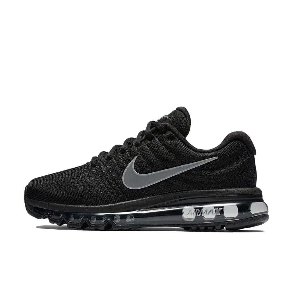 Nike New Listing Air Max 2017 Low Top Casual Running Shoes Comfortable Wearable Sneakers Men's and Women's Black