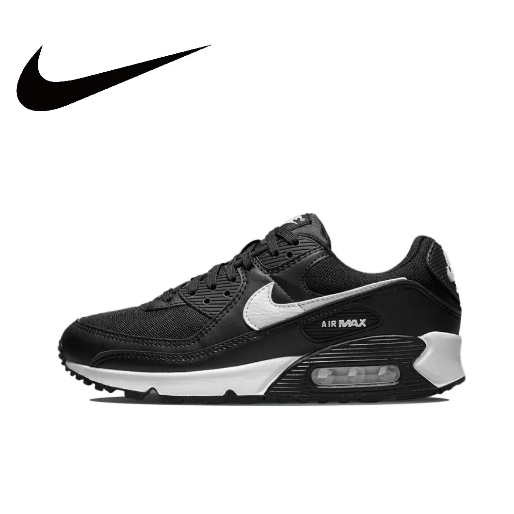 Nike New AIR MAX90 Low Men's and Women's Sneakers Breathable and comfortable casual shoes Lightweight cushioning Brown and White