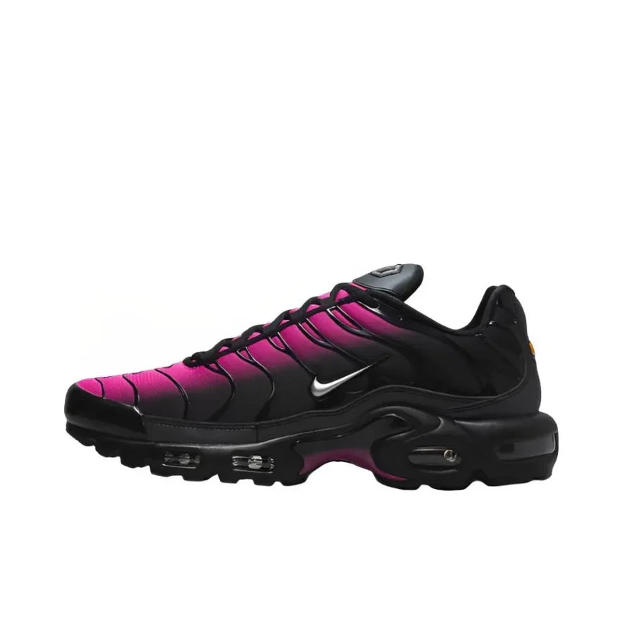 Nike Air Max Plus TN Shock Absorbing Anti slip Low Top Casual Running Shoes Men's Fashion Sneakers Black Gold Matching Color