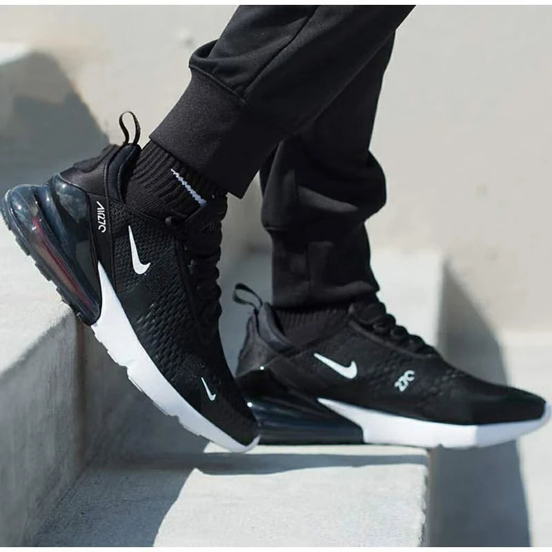 Nike New Air Max 270 Low Men's and Women's Sneakers Trendy Fashion Casual Shoes Comfortable and wearable Sneakers glossy black