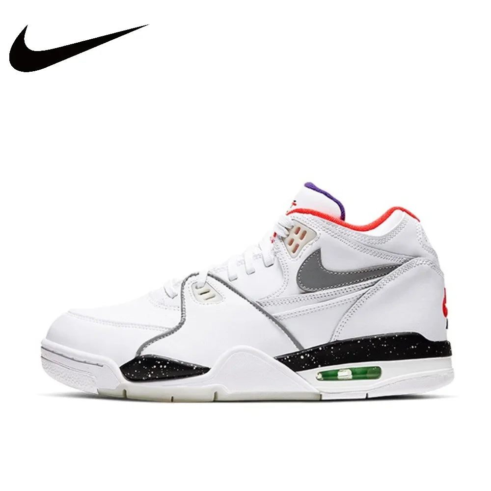 NIKE Flight Legacy Men's Shoes Simple AJ4 Air Cushion Wear-resistant Casual Basketball Sneakers