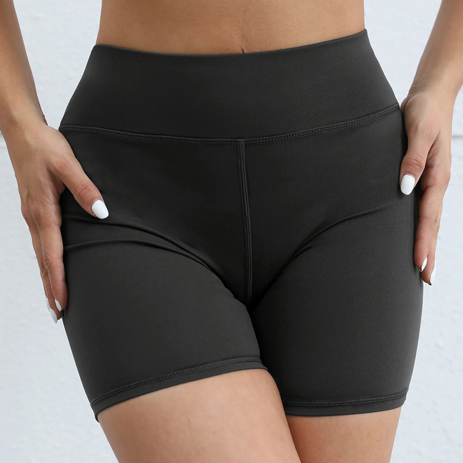 Shorts de Yoga Femme à Poche Arrière - Relevé des Fesses et Effet Ruché