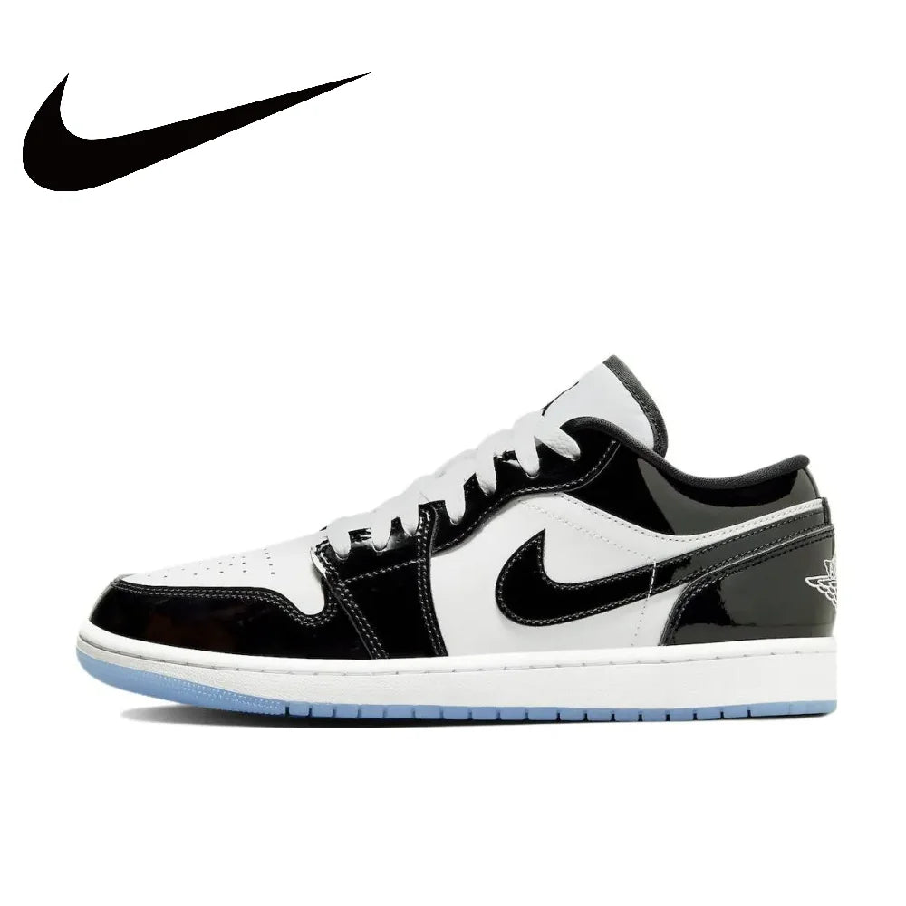 Nike Air Jordan 1 Low – Men's Sneakers White &amp; Black 🏀👟