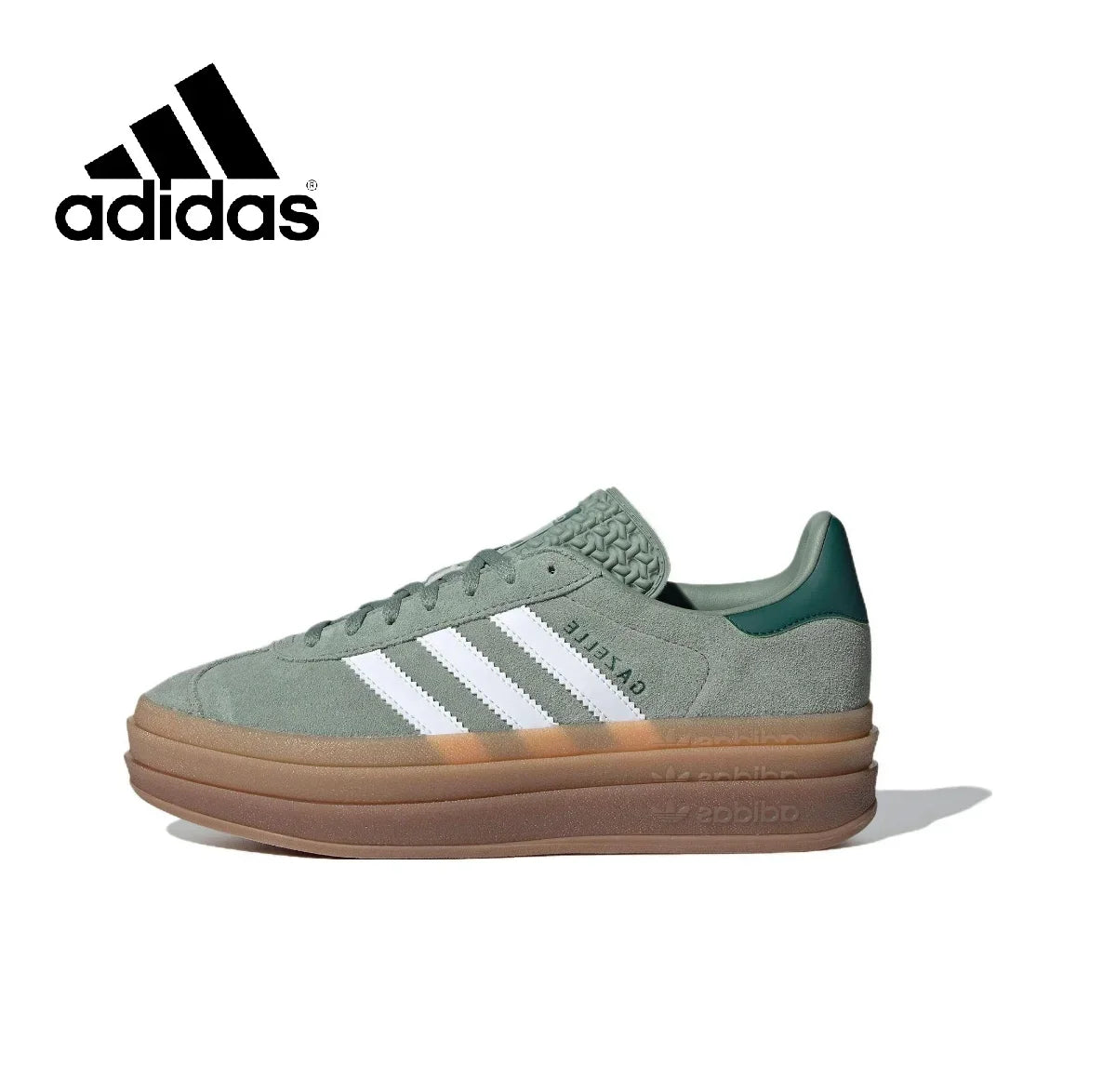 Adidas New Arrival Gazelle Bold thick bottom Men's and Women's shoes Shamrock Casual Shoes Fashionable and Breathable Shoes