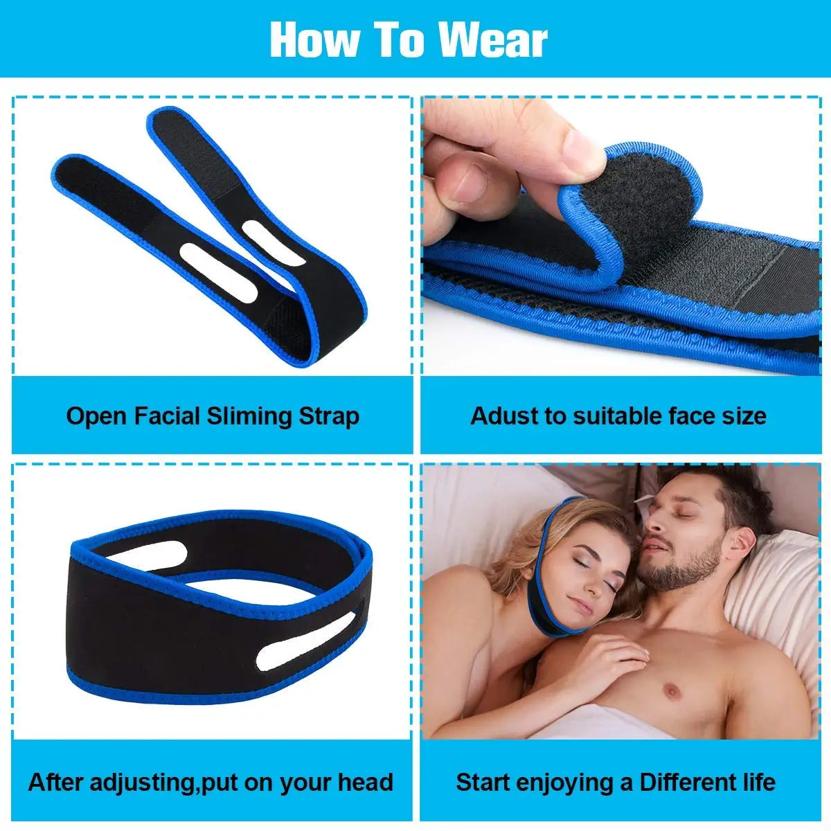 Facial Slim Strap Chin Up Patch Double Chin Reducer Face Lifting Belt Bandage Anti Wrinkle Face Mask V Line Lifting Chin Strap