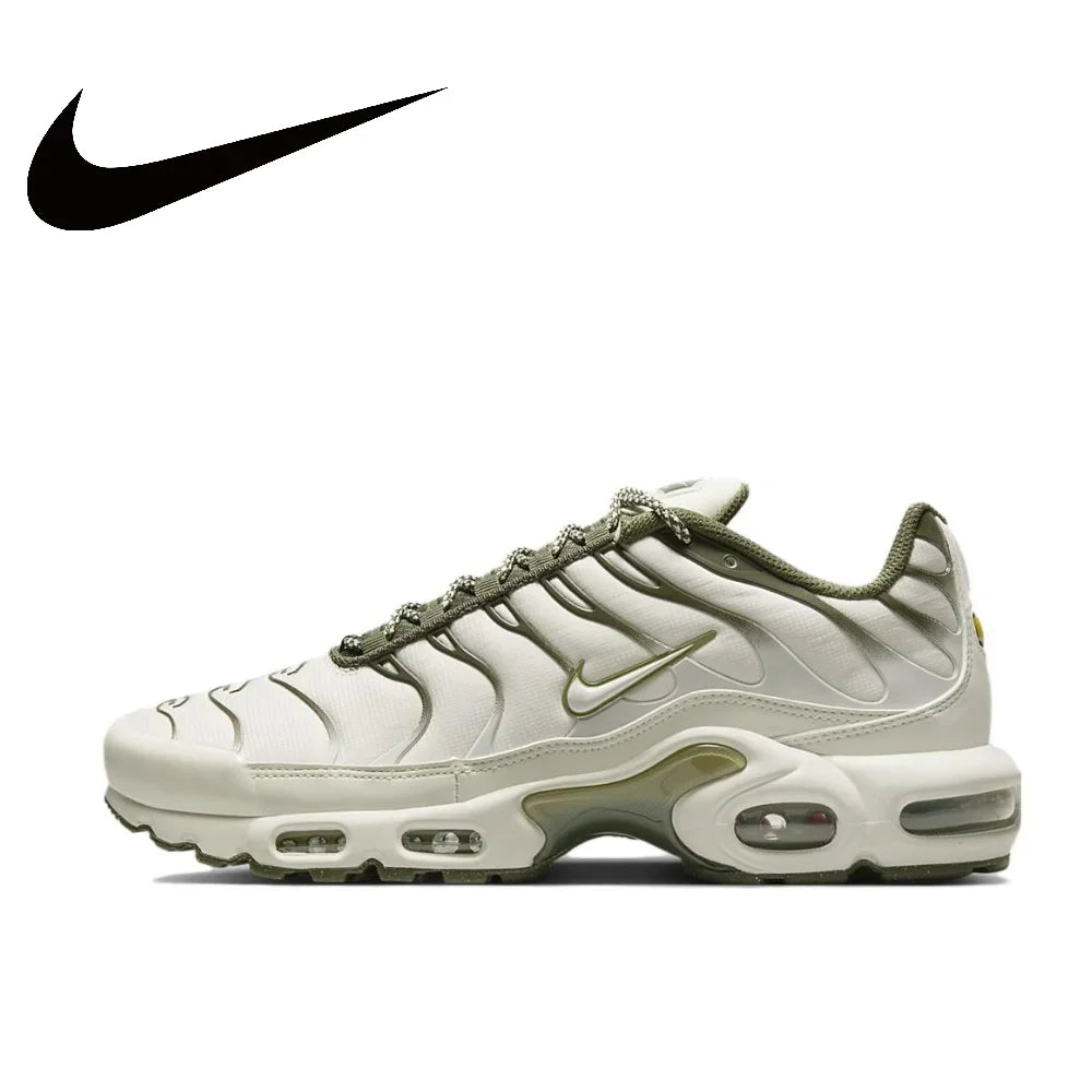 Nike Original Air Max Plus Low Men's Casual Running Shoes Comfortable Shock Absorption Anti slip Sneakers Black