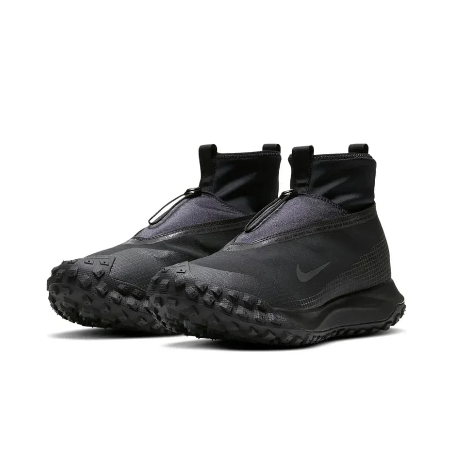 Nike Black ACG Mountain Fly GORE-TEX Mid Top Outdoor Functional Shoes Anti slip and Wear resistant Men's and Women's Sneakers