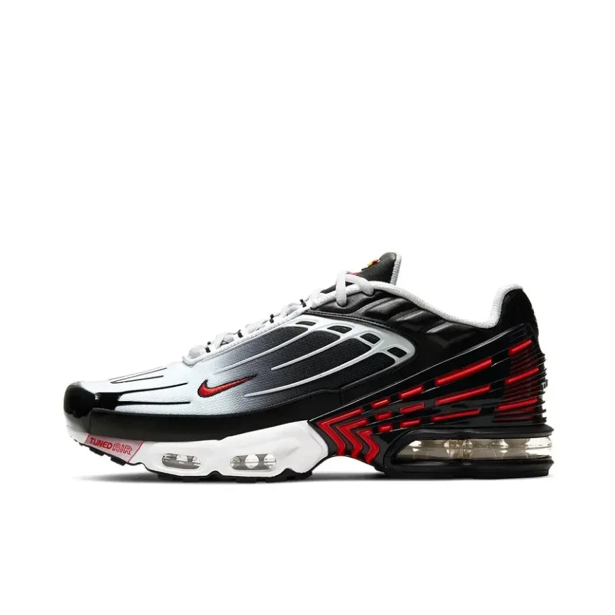 Nike Air Max Plus 3 Mens Low Top Casual Running Shoes Comfortable Shock Absorption Hundred Sneakers Black