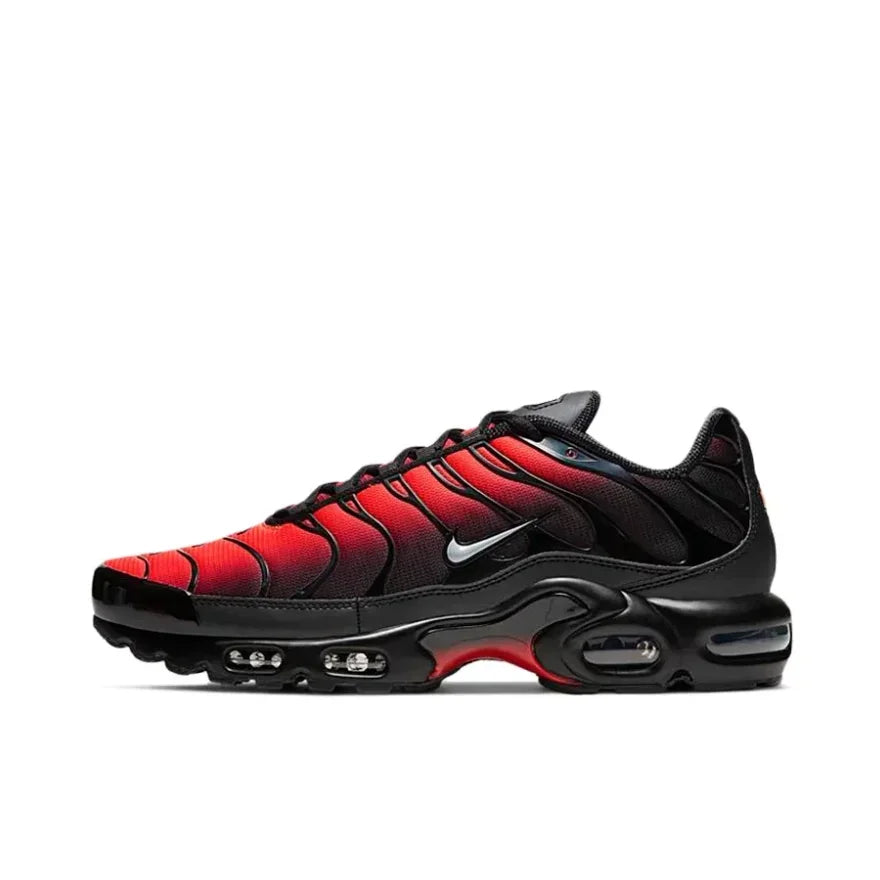 Nike Air Max Plus TN Shock Absorbing Anti slip Low Top Casual Running Shoes Men's Fashion Sneakers Black Gold Matching Color